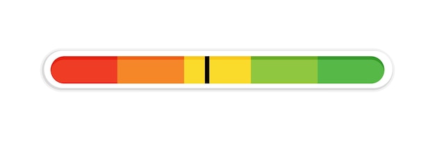 Feedback slider or level scale for rating happy neutral indicator with engraved effect sad angry