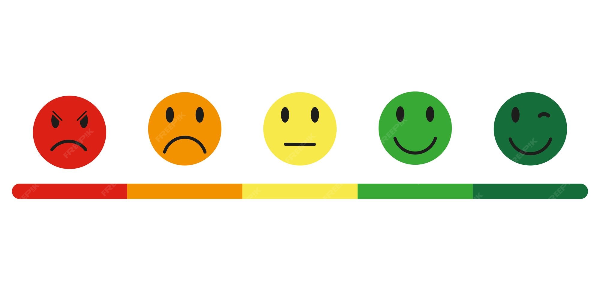 Premium Vector Feedback smile rating scale. eps 10