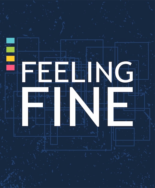 Vector feeling fine typography concept designs