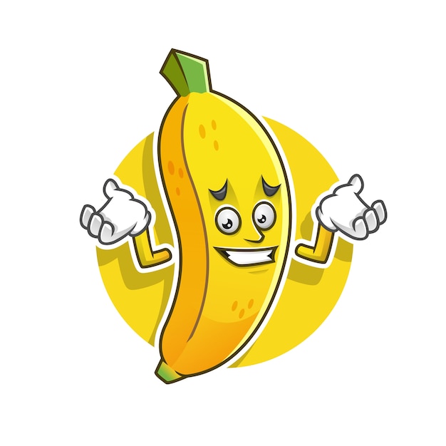 Feeling sorry banana mascot