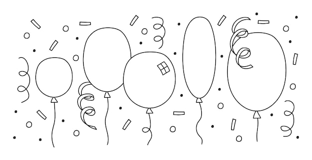 Feest ballonnen vector illustratie