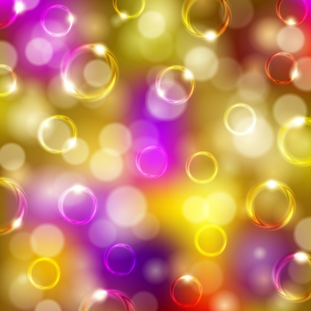 Feestelijke achtergrond met bubbels, bokeh