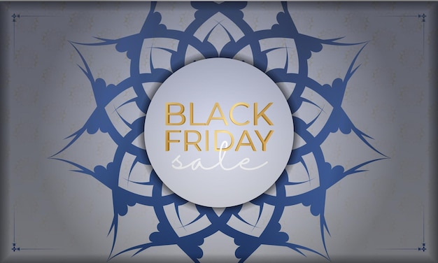 Feestelijke Baner Black Friday beige met Grieks ornament