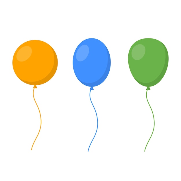 Feestelijke gekleurde ballonnen Vectorillustratie