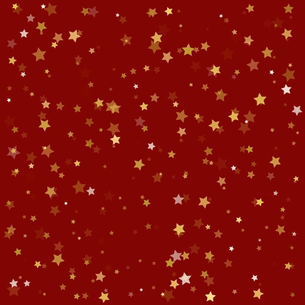 Feestelijke vliegende gouden sterren douche vector illustratie