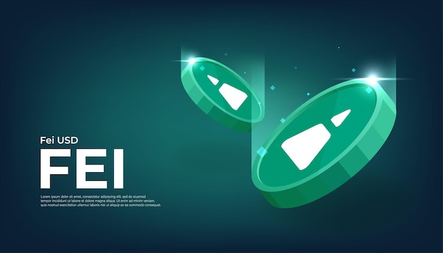 Fei USD FEI coin crypto currency themed banner