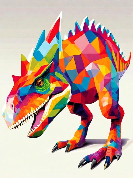 feko dinosaur with vivid colors