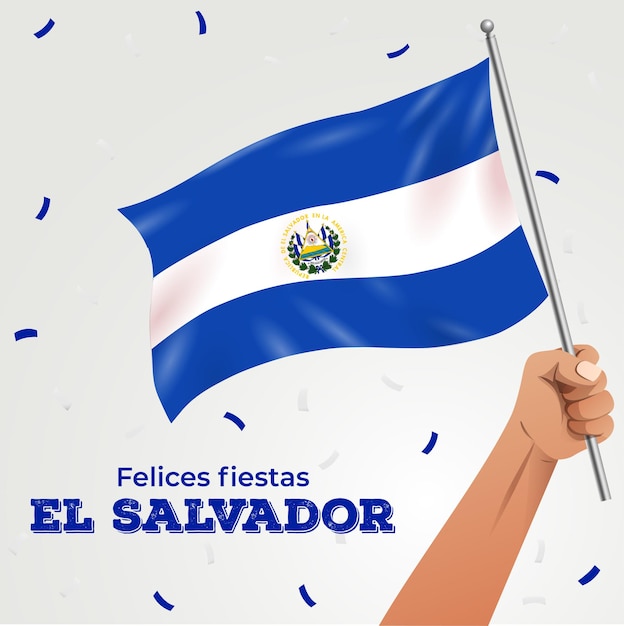 Vector felices fiesta el salvador