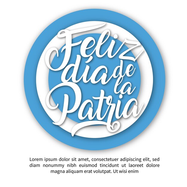 Feliz dia de la Patria Argentinië Escarapela