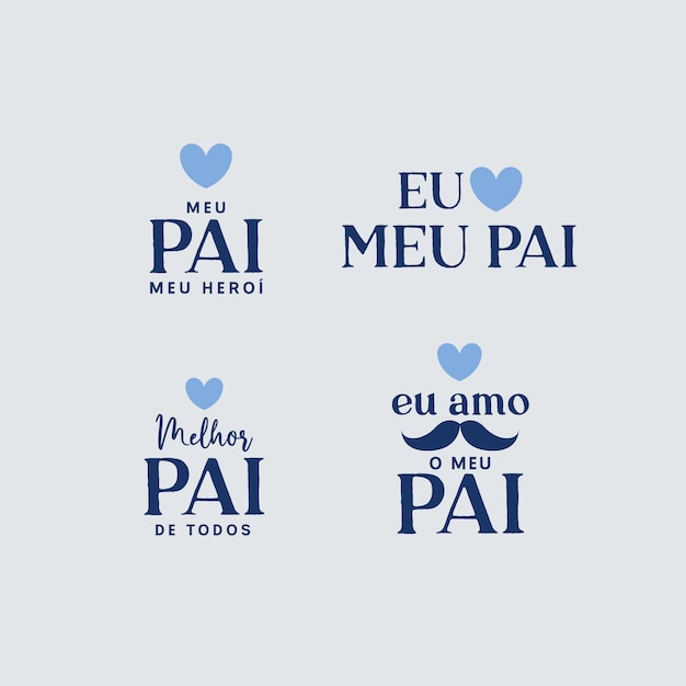 Feliz Dia Dos Pais 배지