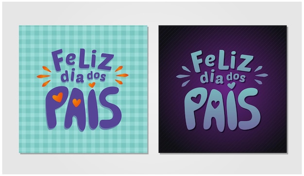 Feliz dia dos pais father's day blue purple square father's day post with geometric texture