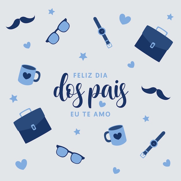 Feliz dia dos pais te amo pai