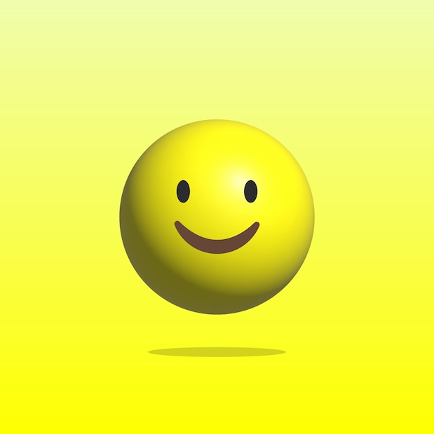 feliz emoticon 3d