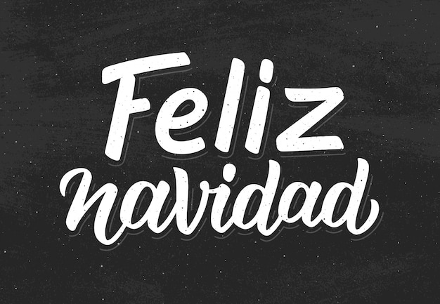 Feliz Navidad modern kalligrafisch krijtschrift