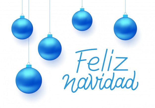 Disegno di auguri vettoriale feliz navidad