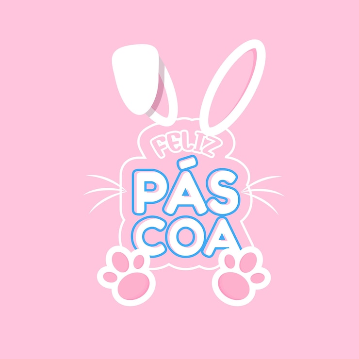 Vector feliz pascoa coelhinho da pascoa vetor titel