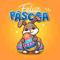 Vector feliz pascoa vector illustration