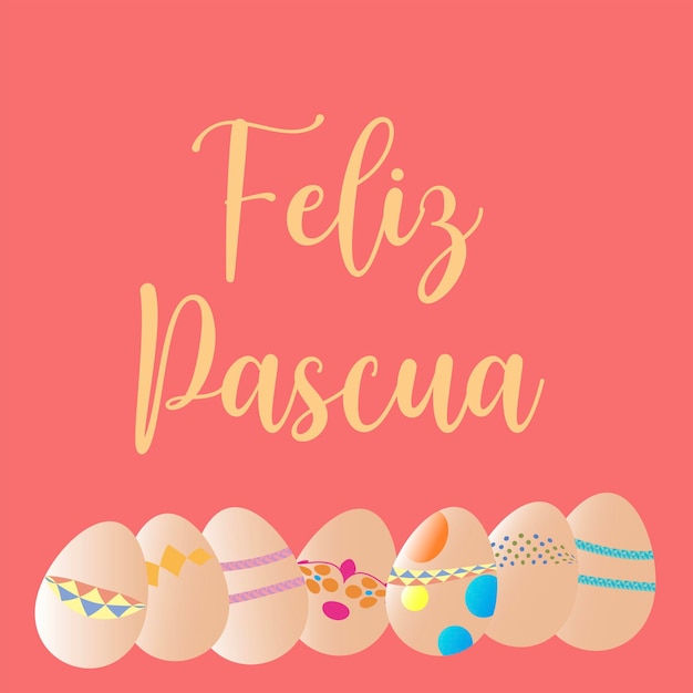 Вектор feliz pasqua semana santa вектор