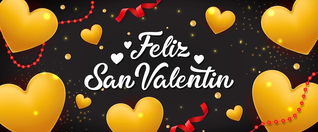 Feliz San Valentin Belettering