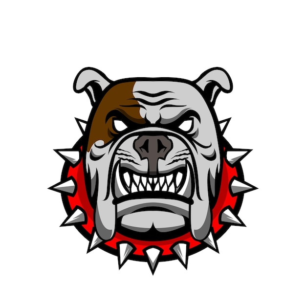 Felle Bulldog vectorillustratie