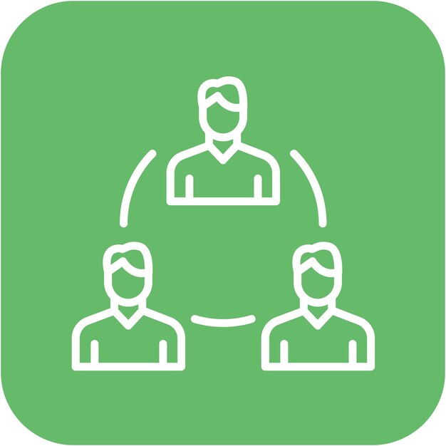 Fellowship vector icoontje Kan worden gebruikt voor Teamwork icoonset