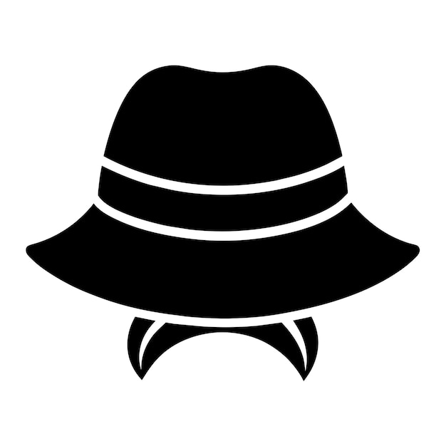 Premium Vector | Femal hat vector art illustraion black color 19