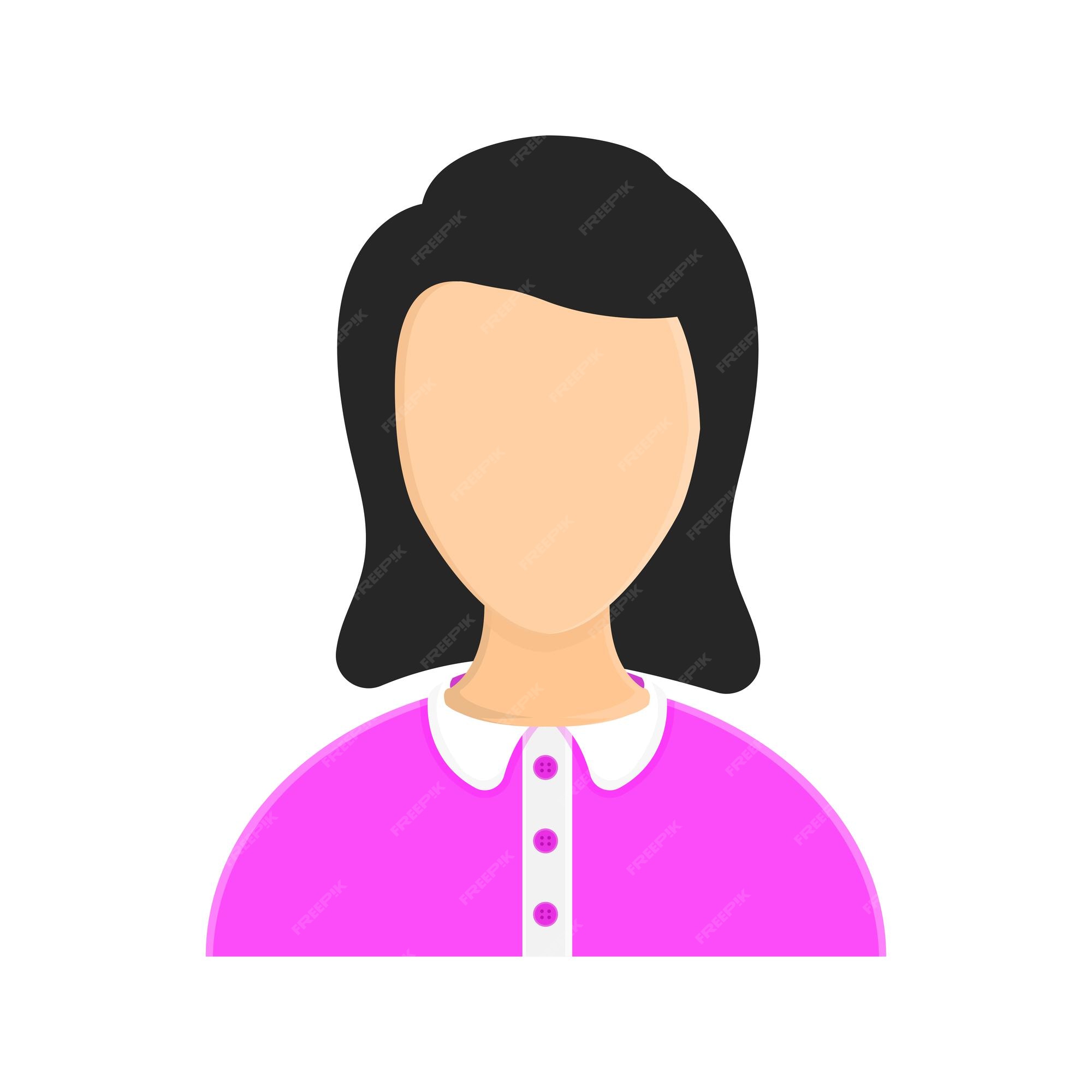 Woman Profile Mascot Vector Illustration. Female Avatar Character Icon  Cartoon. Girl Head Face Business User Logo 9749643 Vector Art at Vecteezy