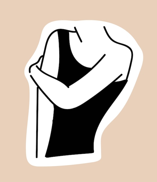 Vector female breast icon