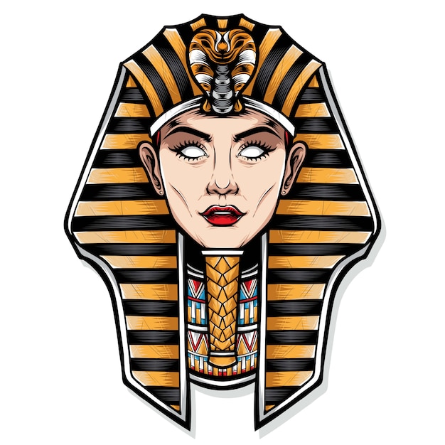 Vector female cleopatra vector illustration