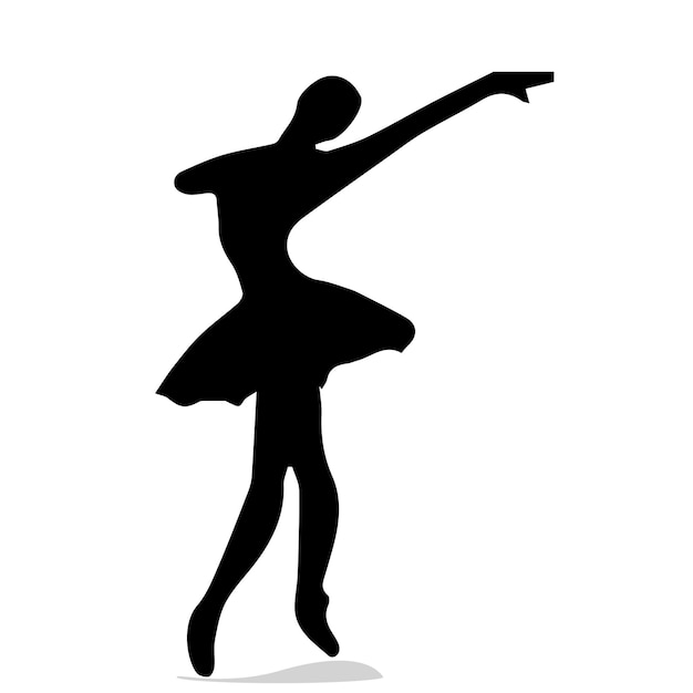 Siluetta del ballerino femminile