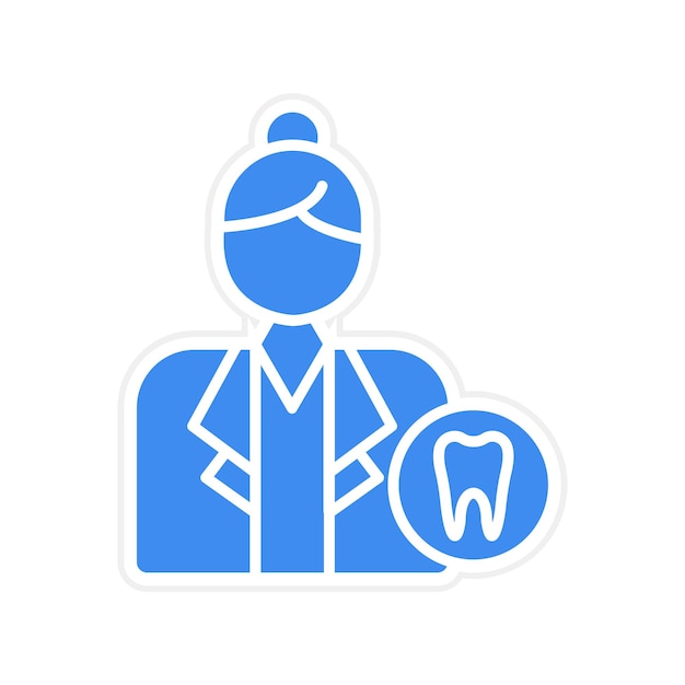 Female Dentist icon vector image Can be used for Medicine