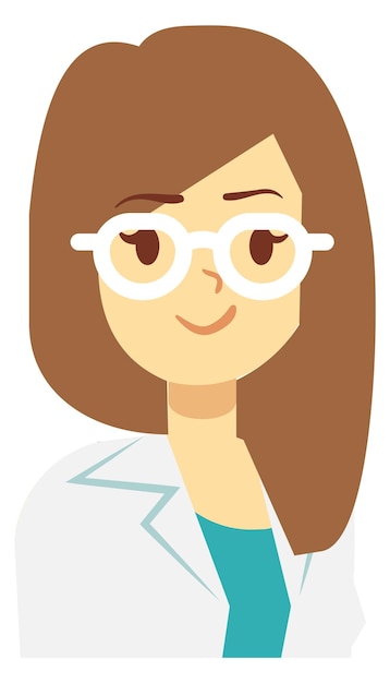 Female doctor character avatar Medical clinic worker