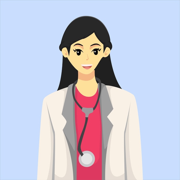 Female Doctor Character Design Illustration