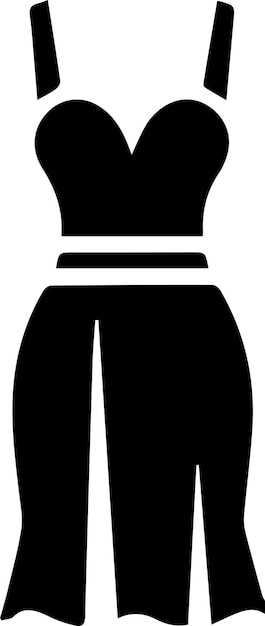 Female dress vector silhouette woman dress icon vector 26