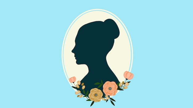 Vector female_face_silhouette