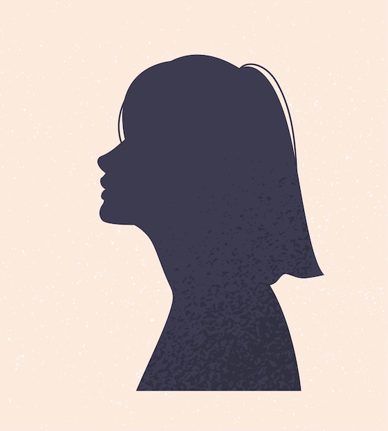 Female head silhouette