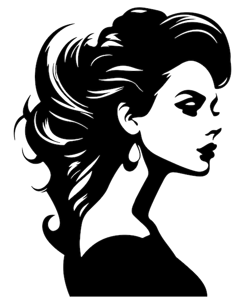 Female head silhouette