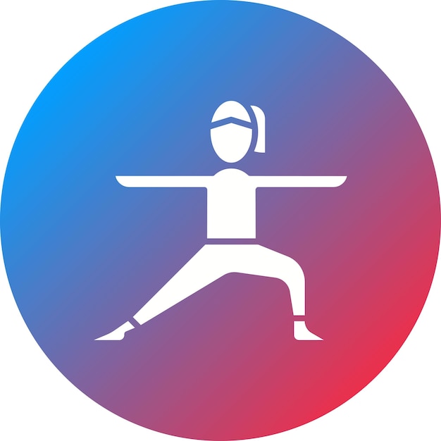 Immagine vettoriale dell'icona femminile può essere utilizzata per il pilates