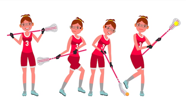 Giocatore di lacrosse femminile