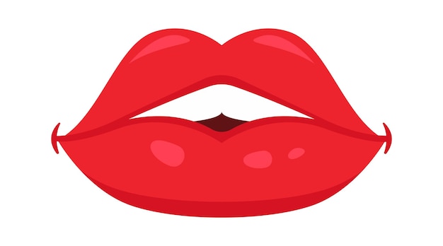 Female lips icon Vector illustration