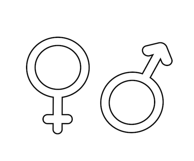 Female and male gender symbols