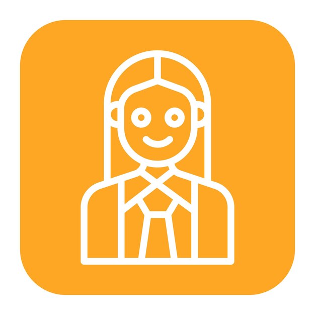 Female Manager icon vector image Can be used for Staff Management