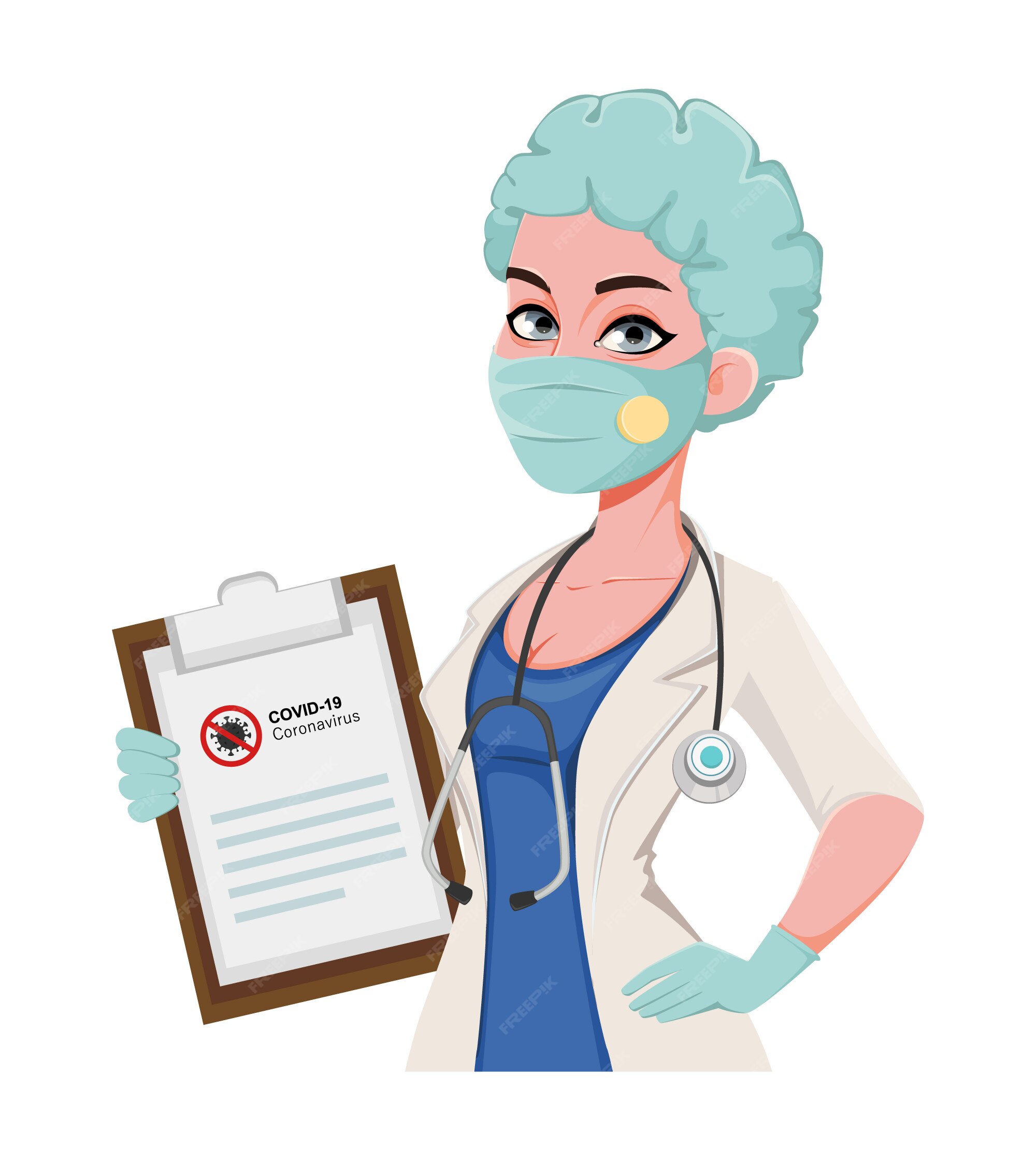 female medical doctor clipart