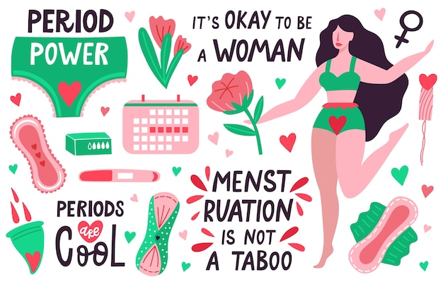 Illustrazione di periodi femminili