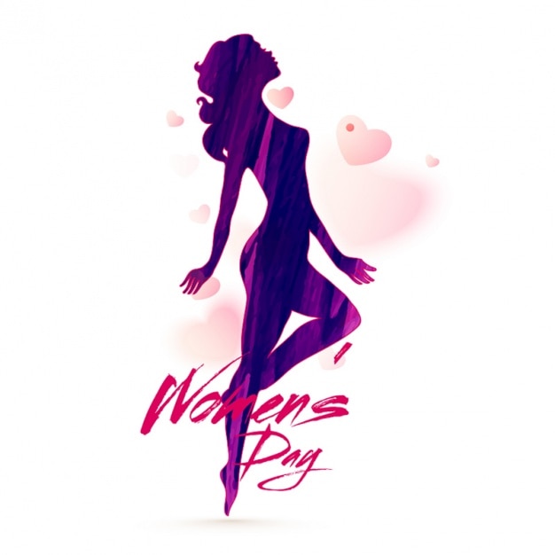 Female silhouette for women's day