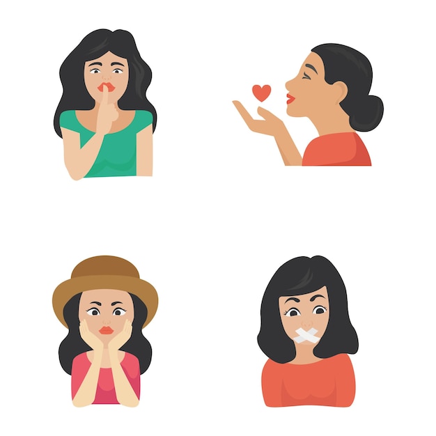 Female stickers