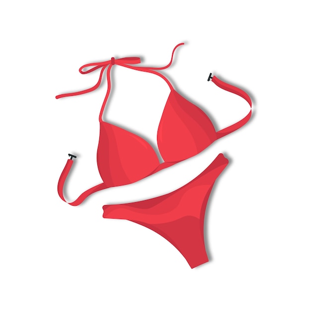 Женский стильный значок купальника для векторной иллюстрации сайта пляжный купальник