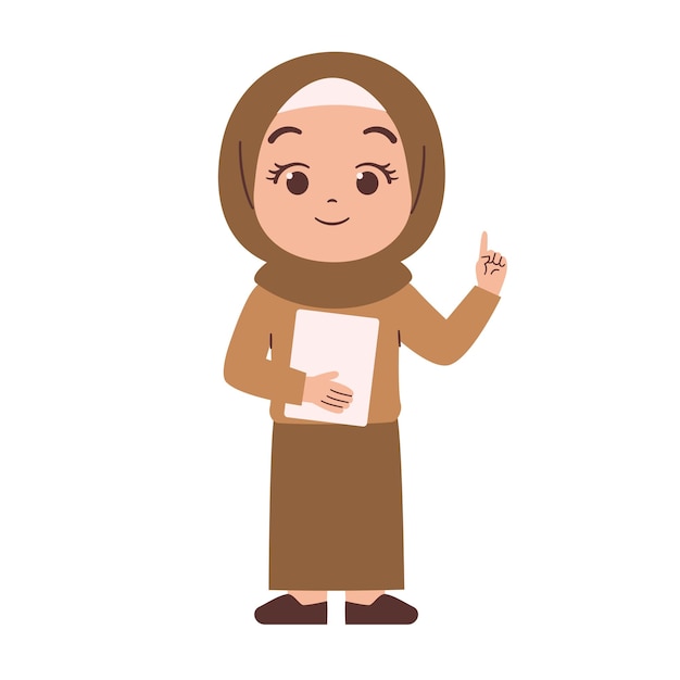 Vector female teacher