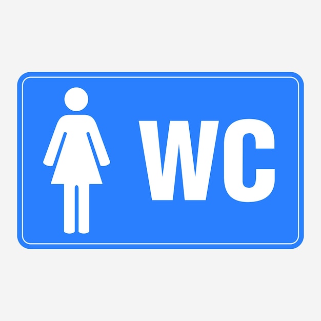 Vector female toilet sign