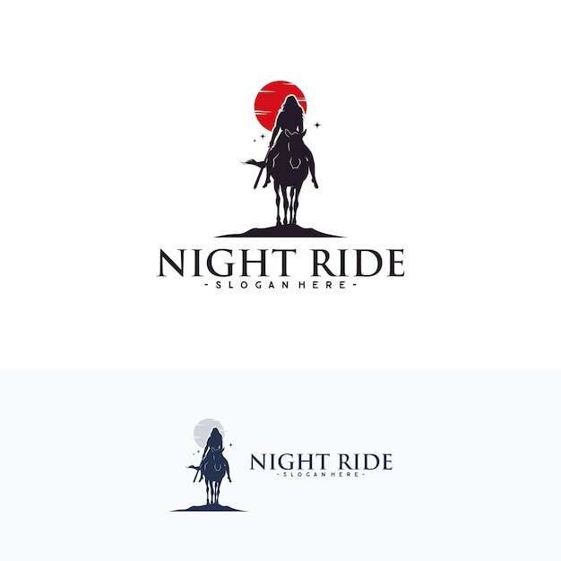 Female woman cowboy riding horse silhouette